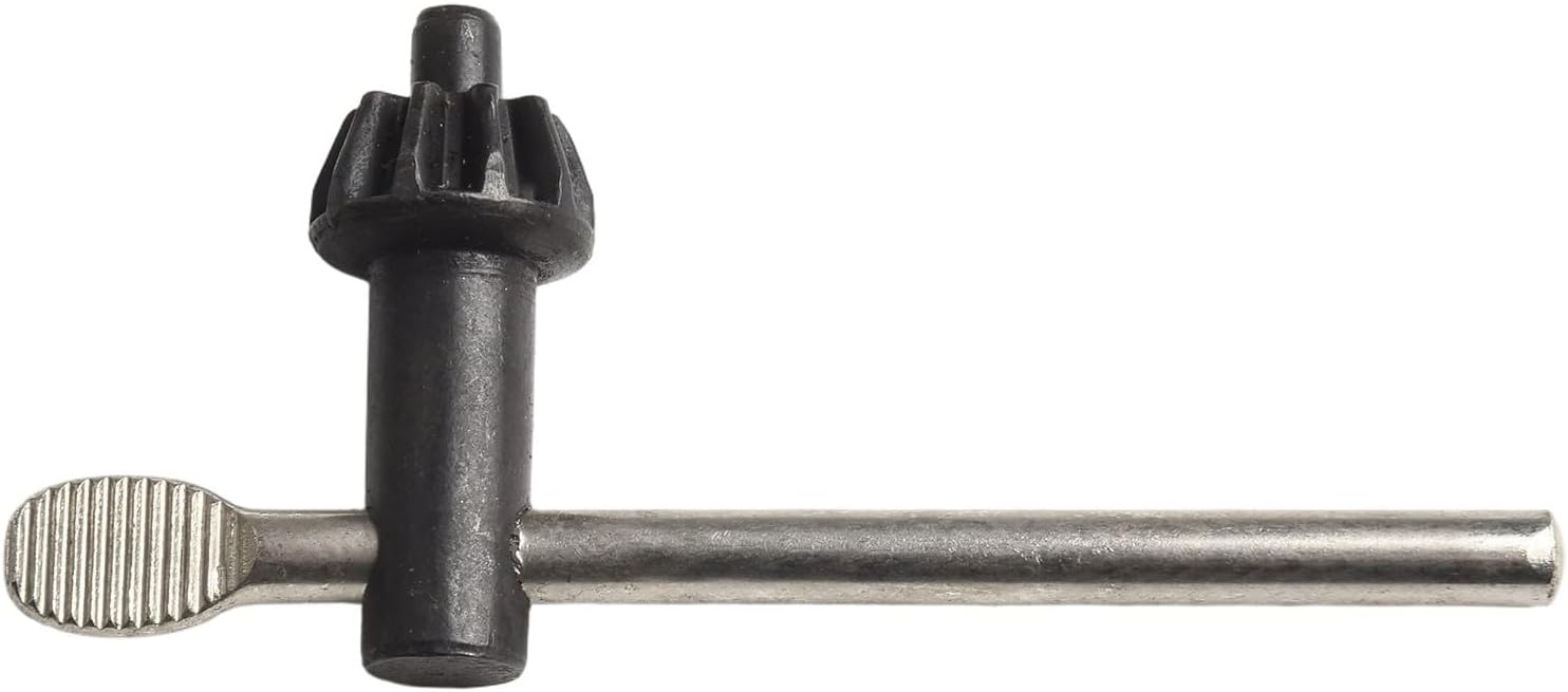 Chuck Key for 3/8 Inch and 1/2 Inch Chucks, 1/4 In Pilot Hole, Replaces Part Number 48-66-3280, Rubber Drill Cord Attachment for Most Brand Names, Black Power Tool Accessory