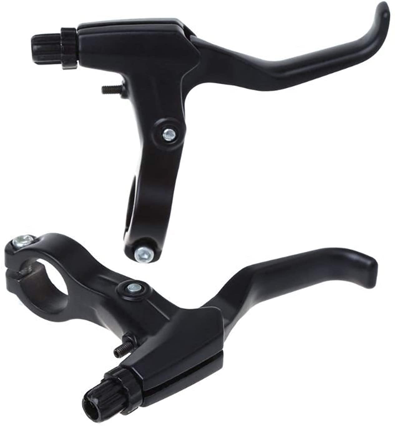 BATLAM Leva Freno Bicicletta 2 Pezzi Alluminio MTB Bici da Strada manovella Leve Freno Bicicletta (Colore : Grigio Scuro) (Nero)