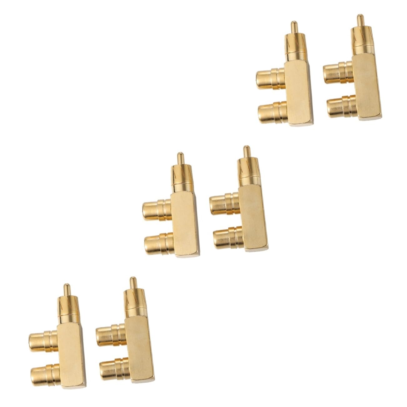 Mikikit 6stücke Audio Splitter Adapter Rechter Frauen Für Tv Verstärker Mixer Und Enge Räume Hochwertige Konstruktion Platzsparend Und Langlebig