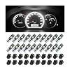 Bittwee T5 LED Lights for Car Dashboard, 20 Pcs 3030-3SMD LED Bulb with Twist Lock Socket, Super Bright Light Bulb for Instrument Cluster Panel Gauge Indicator