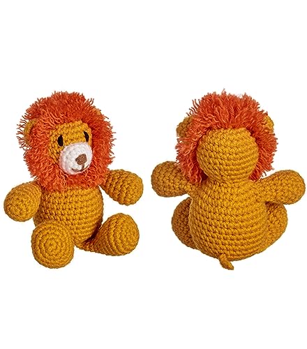 Image of LEISURE ARTS - Crochet Kits, Friends Lorenzo Lion, 3 inch, Crochet Kit for Beginners, Complete Kit, Animal Kits, Animal Kit, DIY Amigurumi Kits