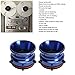 Nab Reel Hub Adaptors for 10in Reel to Reel Tape Recorders, 1 Pair Aluminium Nab Hub Device for ReVox for Akai for Teac, Universal Loading Device (Blue)