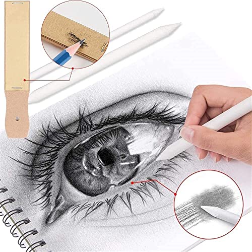 Image of Professional Sketching Kit with Sharpener & Zippered Carry Case - Complete Graphite, Charcoal & Shading Pencil Set for Beginners & Artists