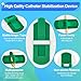 RYentte 12 PCS Catheter Stabilization Device,Self Adhesive Catheter Tube Urinary Leg Bag Holder Sticker, Catheter Supplies for PEG/G/Feeding Tube Holder Accessories