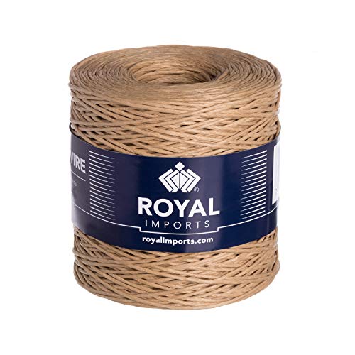 Natural Floral Bind Wire Wrap Twine, Paper Covered Waterproof Rustic Vine for Flower