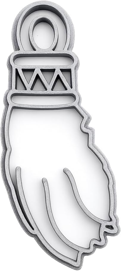 Mighty Gadget Lucky Rabbit Foot Cookie Cutter & Stamp - 4x1.8" Unique Design for Whimsical Treats (Random Color) image 2