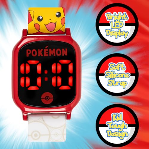 Image of Accutime Kids Pokemon Digital LCD Quartz Watch for Boys, Girls, and Adults All Ages