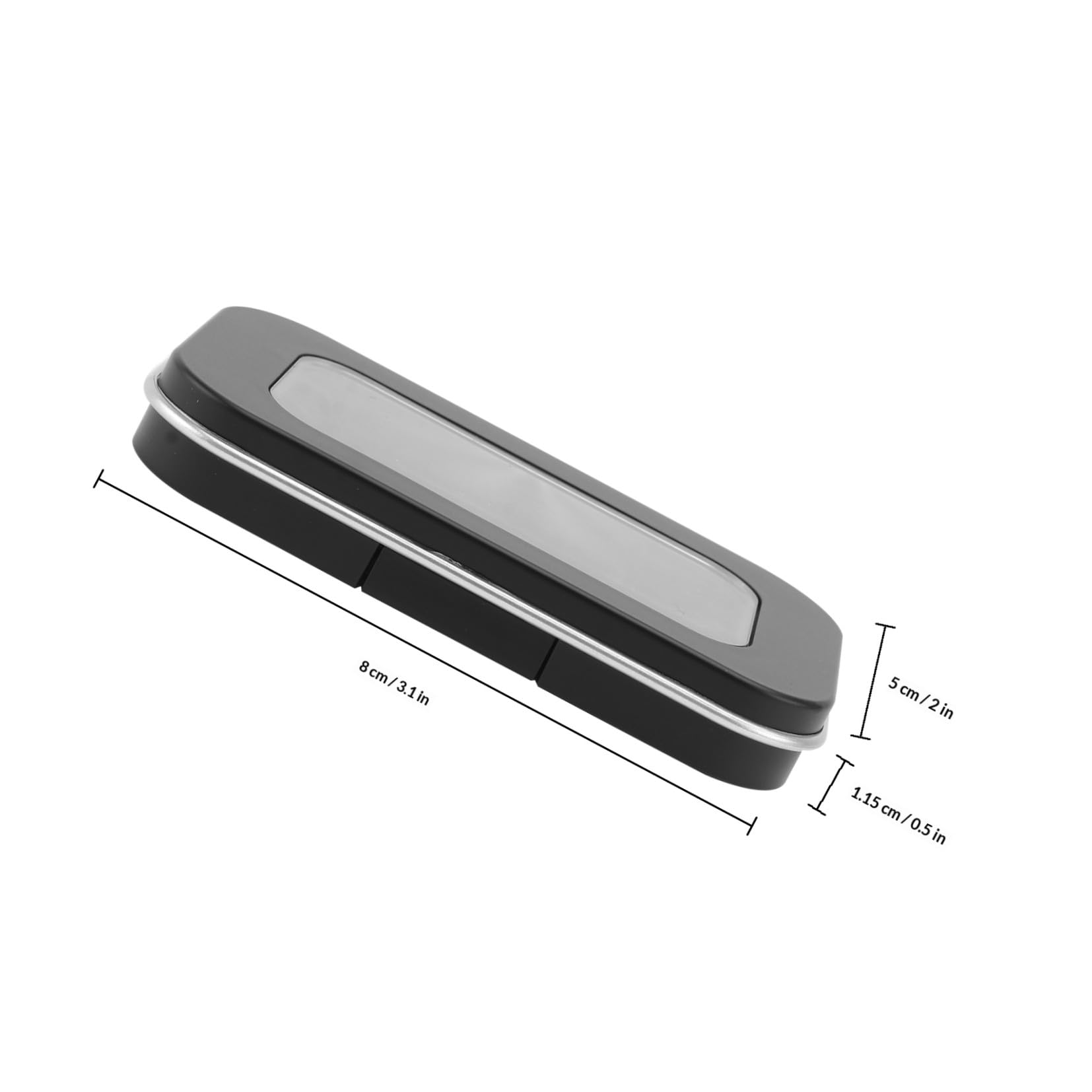 CALLARON Scatola per Ombretto Magnetica 2 Pezzi, Contenitore Cosmetici in Plastica Nero, Portatile, per Uso Quotidiano e Make-up Fai da Te
