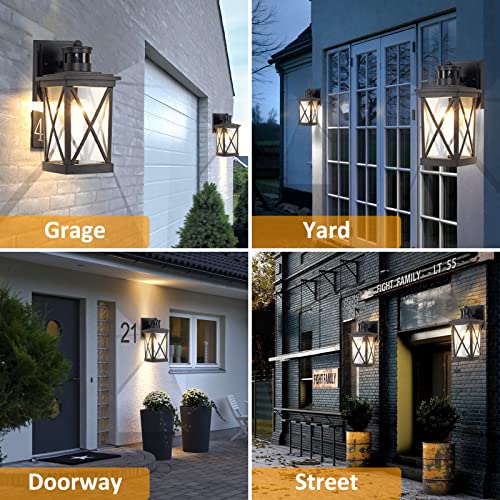 Aoceley Motion Sensor Wall Sconces 2 Pack,Dusk To Dawn Outdoor Wall Sconces,Wall Lighting Outdoor,Wall Lantern For Front Porch, Waterproof Outdoor Wall Sconces，Outside Motion Sensor Lights Fixture #TOP6