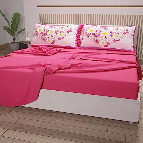 PETTI Artigiani Italiani, Double Bed Sheets in Cotton with Pillowcases in Digital Print - Image 3