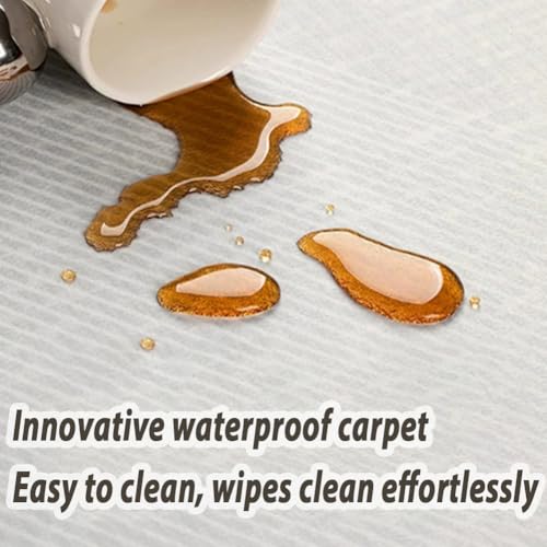 Tapis lavable en machine marron 180x250 cm résistant aux taches