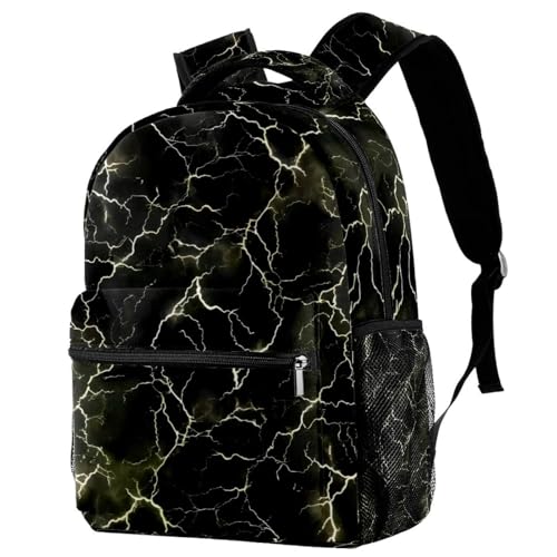 Sac à dos de voyage Campus avec fond noir éclair multicolore pour école
