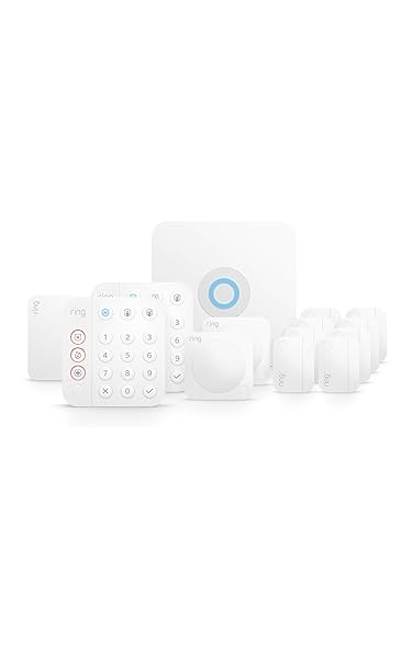 Ring Alarm 14-Piece Kit – Wireless Smart Home Security System | Expandable | Easy Setup | Mobile App Control | 24/7 Professional Monitoring | Alexa Compatible