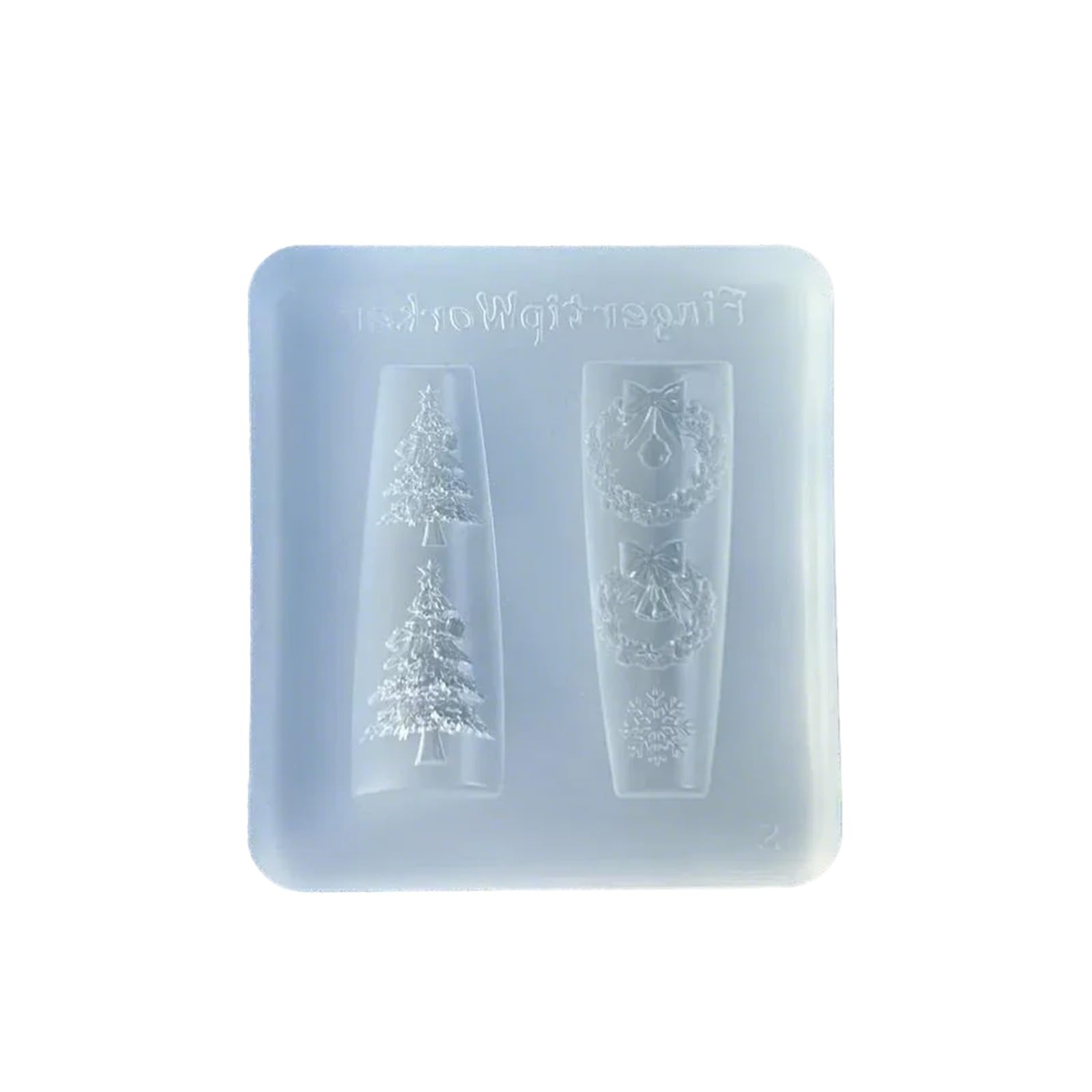 Moule en silicone souple pour nail art sur le thème du festival 3D - Moule pour manucure - Motif floral