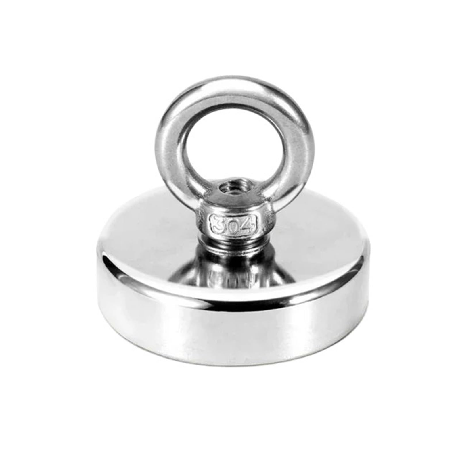 Manes De Pesca Imán de Pesca de Salvamento, Potente Anillo magnético de Piedra de Hierro, Gancho con Ventosa de NdFeB con Cuerda roja Industrial Iman De Neodimio(Pull Max8KG)