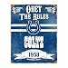 Party Animal NFL Embossed Metal Vintage Indianapolis Colts Sign