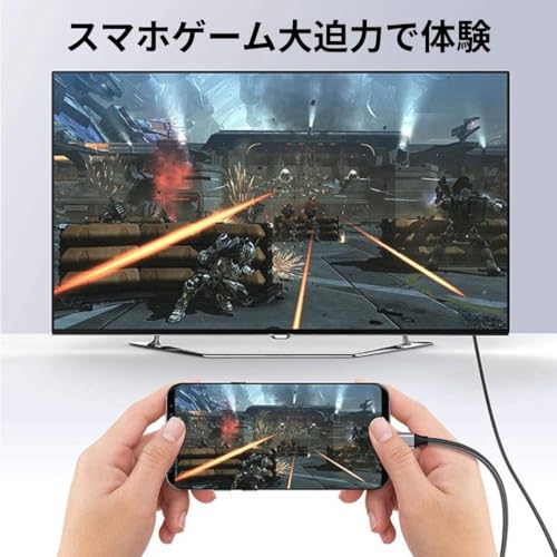 Cable convertidor HDMI USB tipo C 8K cable largo de 2m para Samsung S24 y iPhone 3