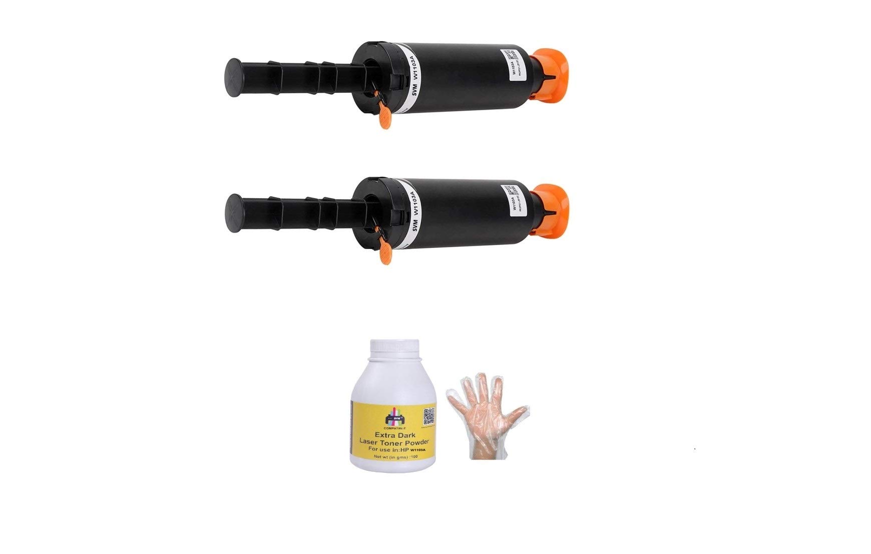 SVM 103A for W1103 Toner Cartridge for Neverstop Laser 1000w, 1200w, 1200a and Free W1103A Refill Toner Powder (80 GM) + Hand Gloves (Pack of 2) (B08V5KV16Z) Amazon Price History, Amazon Price Tracker