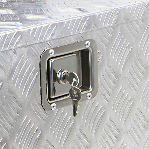 Stark 48" Aluminum Truck Box Underbody Flatbox Pickup Tool Box Rv Atv Trailer Tool Storage Lock With Keys #TOP4
