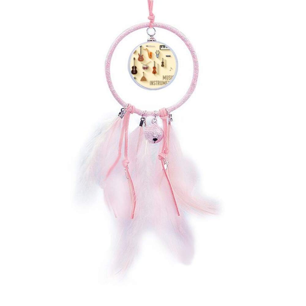 Atrapasueños musical con campana pequeña para colgar en el dormitorio
