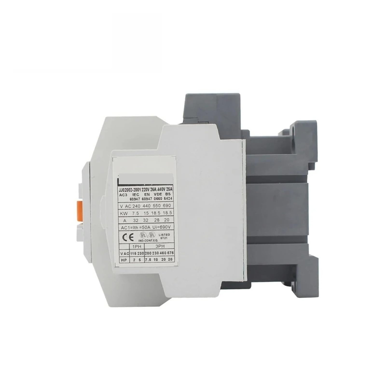 3-fazowy elektryczny stycznik magnetyczny sygnału zasilania 220 V AC (GMC-50)
