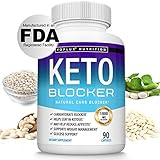 Keto Blocker Pills White Kidney Bean Extract - 1800 mg Natural Ketosis, Support Keto Diet, for Men Women, 90 Capsules, Toplux Supplement