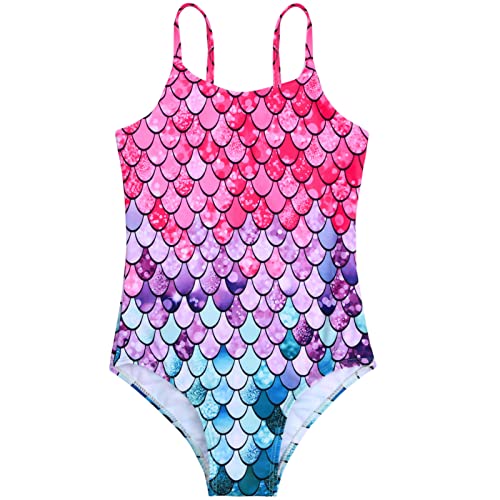 Nivofu Costume da Bagno per Ragazze, Costumi da Bagno Interi, Costume da Bagno a Sirena, Costumi a...