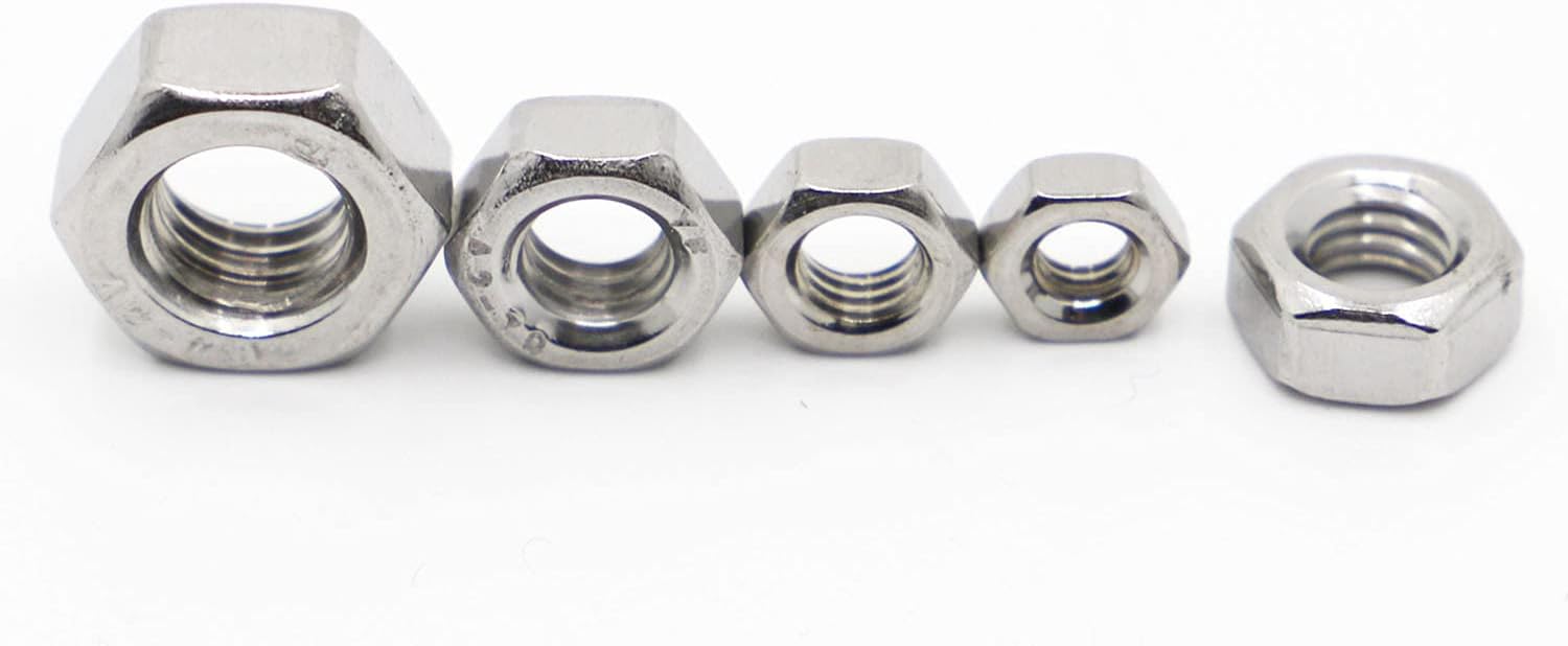 304 Stainless Steel Hex Socket Head Cap Screw M2 M3 M4 M5 M6 Machine Screw Variety Kit Set with Metric Thread and Nut Assortment(M6(1set))