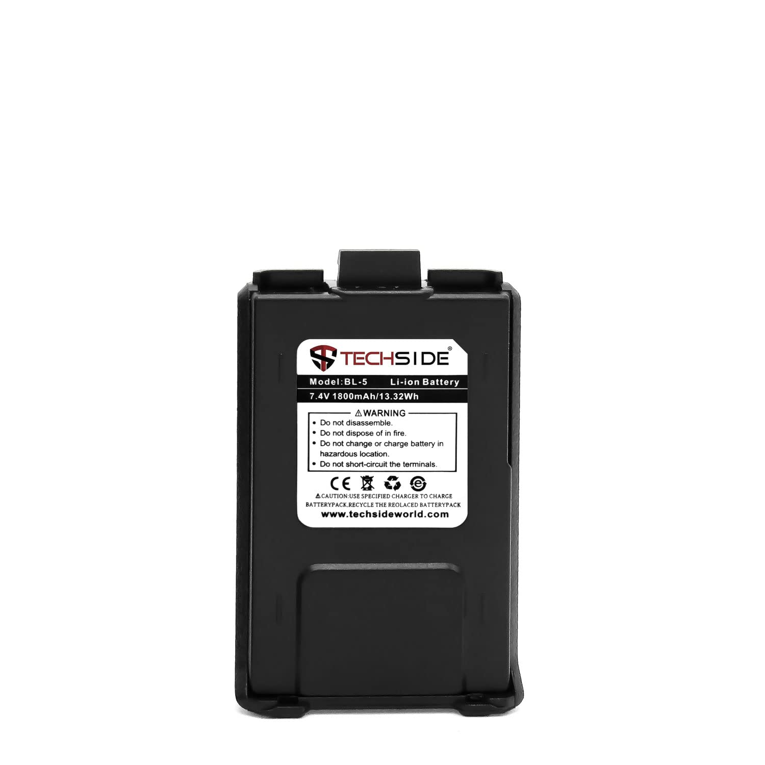 TECHSIDE Batteria di ricambio compatibile con TechSide TI-F8+ TS-T9+ UV-5R