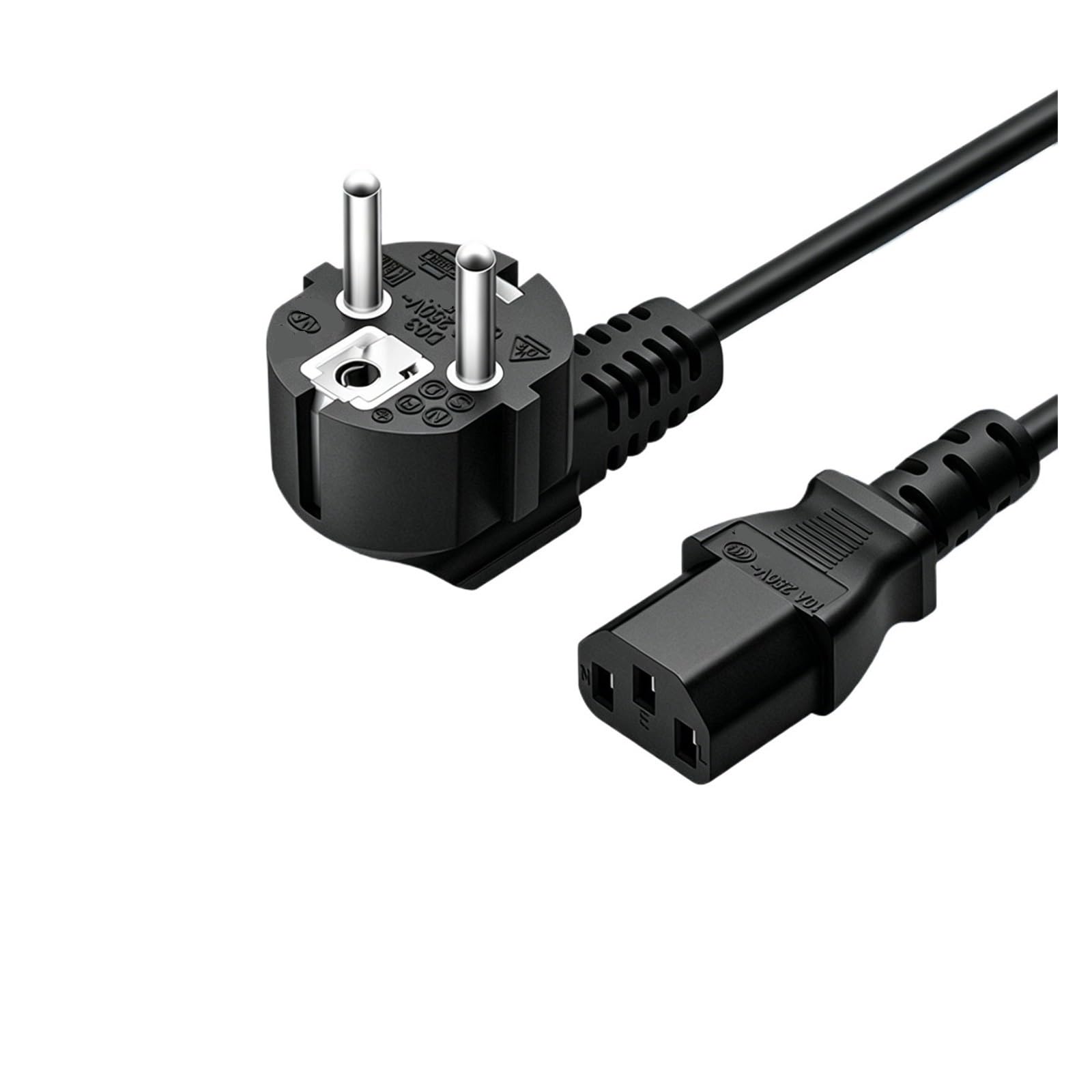 Spina USA Regno Unito UE al cavo di alimentazione IEC 320 C13 Cavo di alimentazione for computer resistente for stampante monitor PC UPS PDU(UK15-C13-1P5-1.8M)