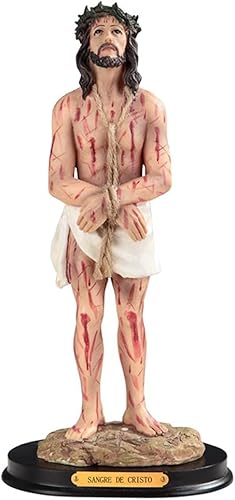 12" Inch Imagen Sangre de Cristo Estatua Figura ECCE Homo Sangre de Cristo Estatua Estatua Figura Regalo Religioso