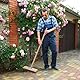Drahtbesen 30 cm, 2 Stück Gartenbesen, Drahtbesenbürste, Drahtbesenkopf, Stahlbesen, Besen, Straßenbesen, Ideal für Außendeck, Terrasse, Garage, Pool, Fugenmörtel, Algen an Dusche