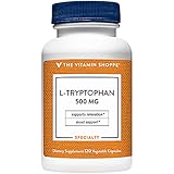 The Vitamin Shoppe L-Tryptophan 500MG, Supports Relaxation, Positive Mood & Sleep (120 Veggie Capsules)