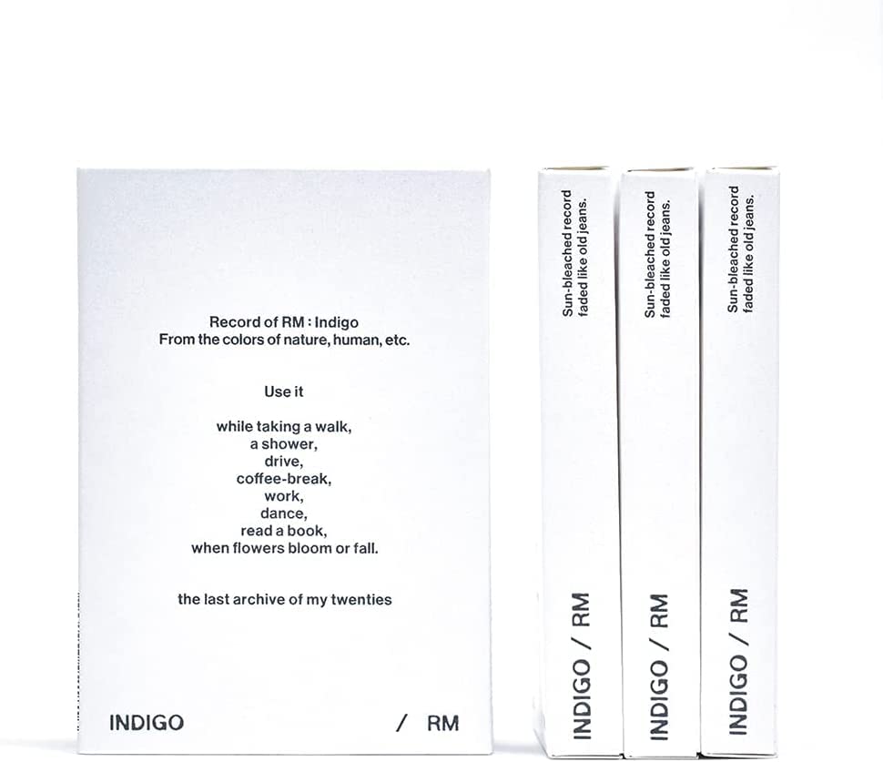 Amazon.com: BTS RM - Indigo, Postcard Edition, Weverse Album Version