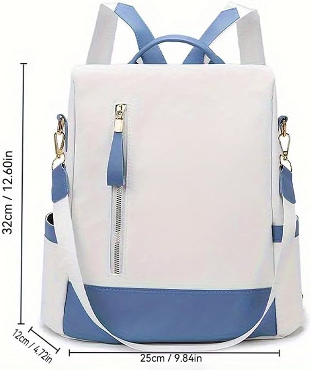 Backpack for Women & Men 11 inches Laptop Backpack with Initials Backpack Purse with Anti-Theft Pocket Tote Shoulder Bag (A) - Image 3