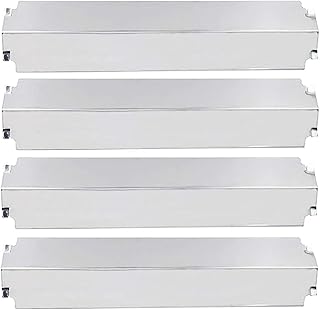 4-pack Stainless Steel Heat Plate Replacement for Select Gas Grill Models, Charbroil and Others (16" x 3 13/16")