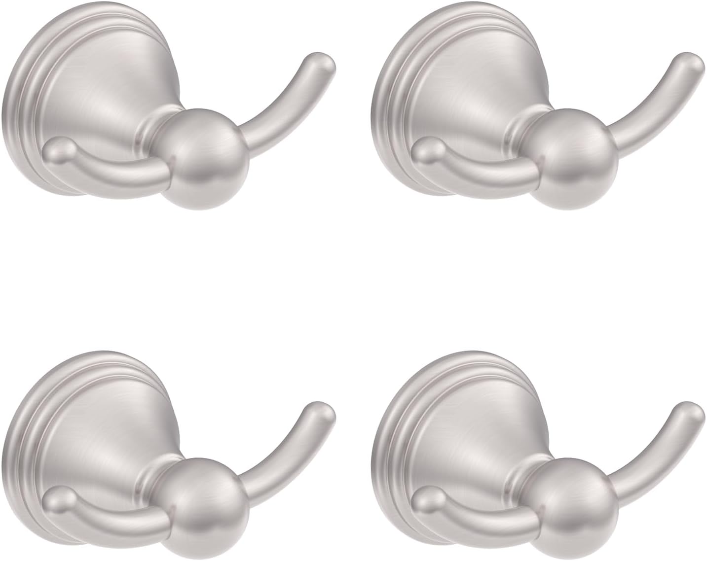 Asidrama Towel Hooks for Bathroom,Brushed Satin Nickel Coat Hooks for ...