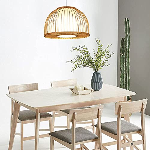 Iluminación Colgante de Bambú estilo sudeste asiático con pantalla de ratán 3
