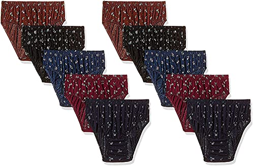 Image of Rupa Women's Cotton Hipster Panties (Pack of 10) (Printed P10 110 Multicolour 4XL)