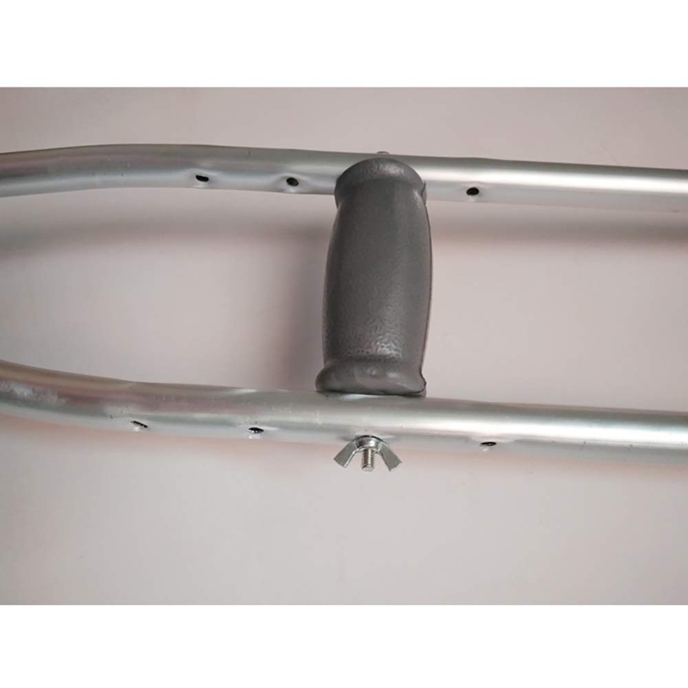 Kule, laska, podwójna regulacja wysokości, antypoślizgowa kula pod pachami, pogrubiony stop aluminium, artykuły rehabilitacyjne dla osób niepełnosprawnych (kolor: jeden, rozmiar: S) (rozmiar: duży)