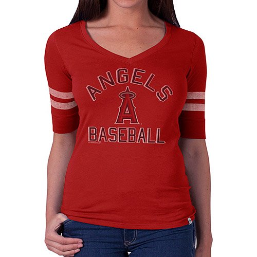 Los Angeles Angels of Anaheim Flanker Half Sleeve T-Shirt by '47 Brand