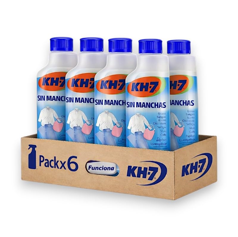 Quitamanchas para Ropa con Pulverizador, Líquido, 715 ml por Unidad, Pack de 6 y 12 Unidades, Eliminador de Manchas Difíciles (6 Unidades)