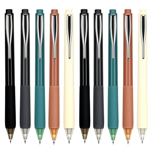 HZDIYAKE Gel Pens, 0.5mm Black Ink Office Pens, Fine Tip Smooth Writer Pen with Comfortable Grip, Suitable for Students, Offices, Teachers, Nurses Notes and Journals.(10pcs)