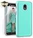 Galaxy J3 Orbit/ J3V J3 V 3rd Gen/Express Prime 3/ J3 Star/ J3 Achieve/Amp Prime 3/ J3 Aura/Sol 3 Case, Androgate Hybrid Matte Cover Case with Screen Protector for Samsung Galaxy J3 2018, Mint Green