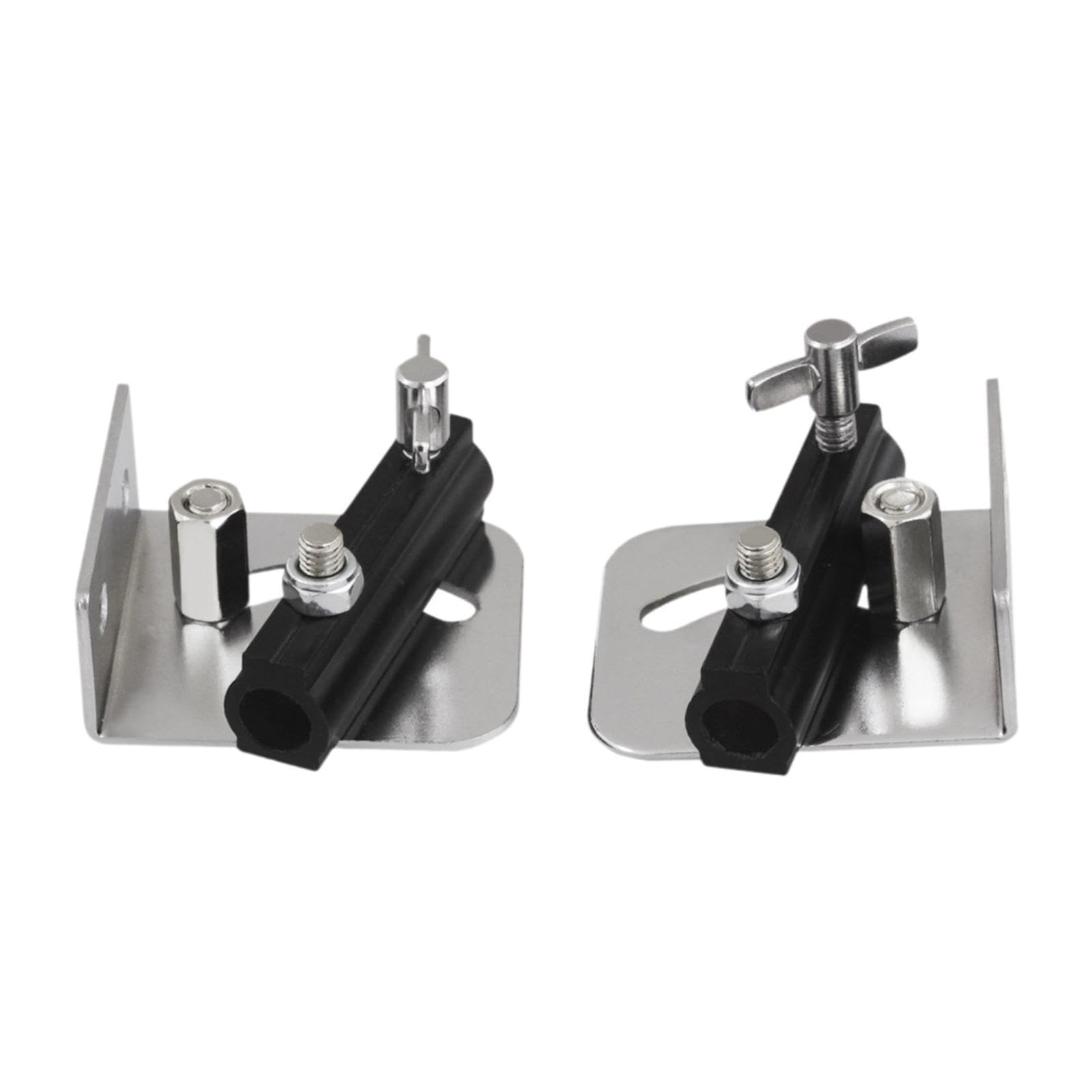 2Pcs Drum Strap Mounting Rack Adapter - Adjustable Metal Angle for Snare Drums & Percussion Parts (Pack of 2)