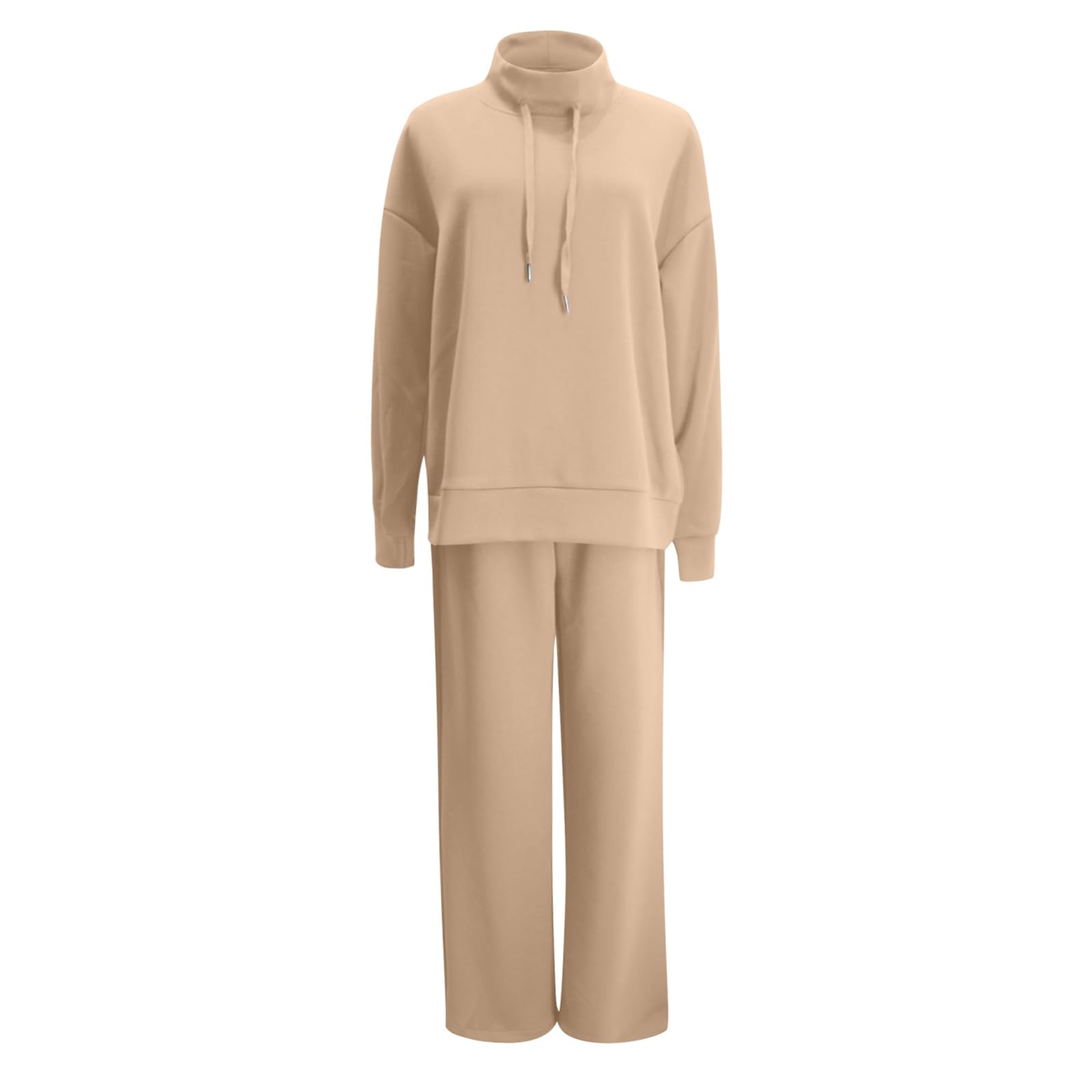 Generico Tuta Sportiva Donna Completo Autunno Inverno Maglia Maniche Lunghe e Pantaloni a Gamba Larga Autunno Inverno per Jogging Fitness