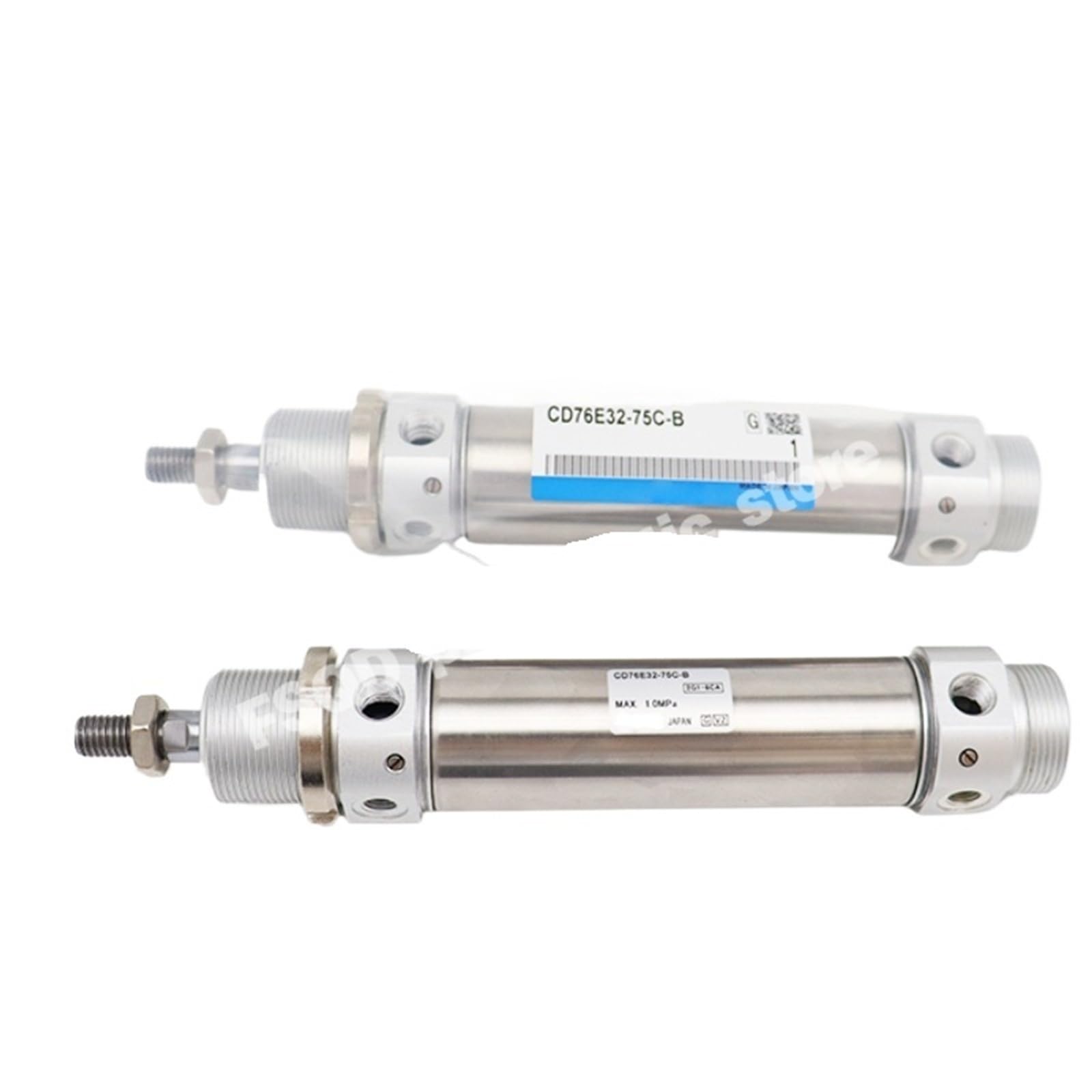 Vérin pneumatique C75E32-50 en acier inoxydable rond