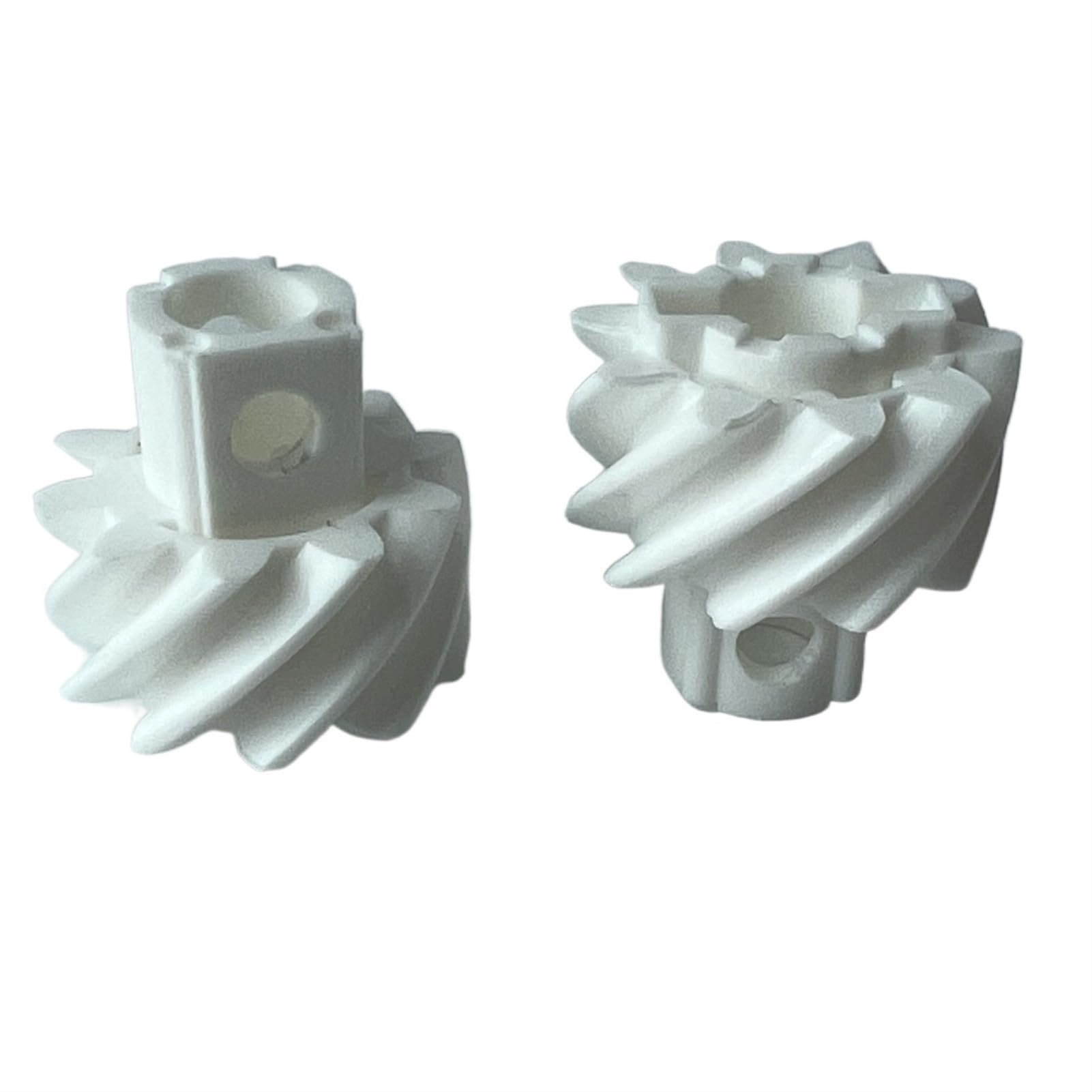 Ruota dentata conica, 2 pezzi Ingranaggio conico elicoidale in plastica 10 denti Ingranaggio elicoidale Ingranaggio a spirale 550 570 500 Ingranaggio a cremagliera scanalato Ingranaggio conico cilindr