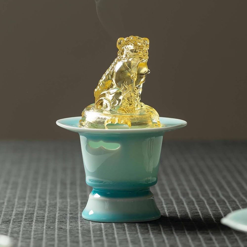 Torri dei gioielli Bruciatore di incenso fatto a mano in ceramica orientale | For il tè Gongfu e l'arredamento Zen