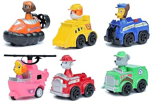 Nizomi Pup Buddies Rescue Team Action Figure Toy Set – All Pups Activate – Perfect Return Gift for Kids Age 2+ – Durable & Safe Playset